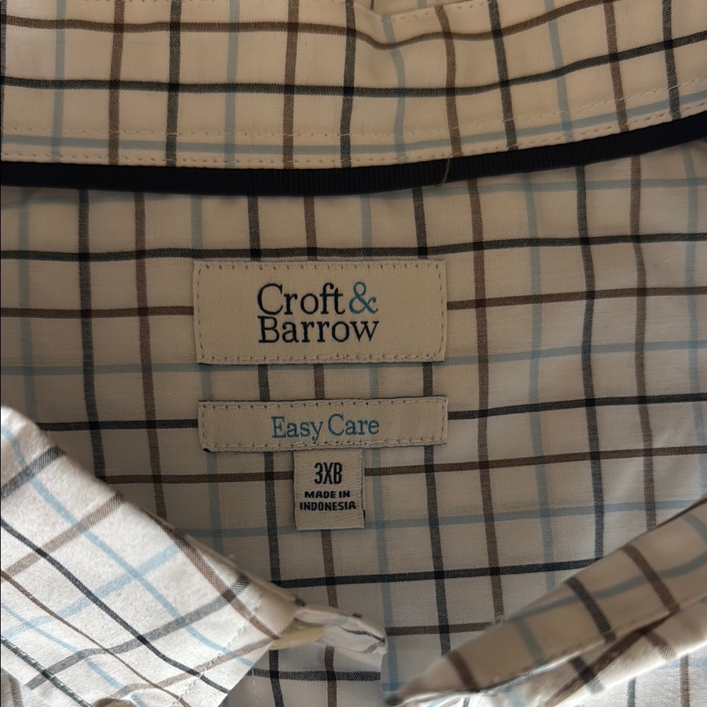 Croft & Barrow Grid Pattern Button Down Shirt - image 2